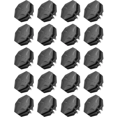 Afbeelding van 20 stuks kunststof verbindingsstuk vierkant plastic voor DIY insteekkastsysteem zwart ALPC0B 20V1