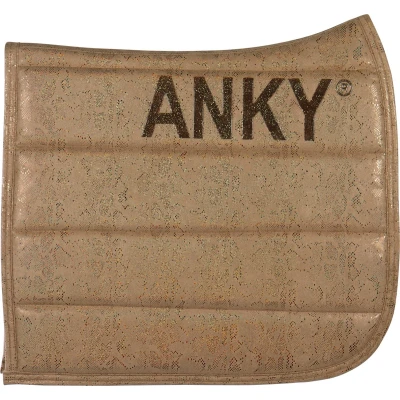 Afbeelding van ANKY Zadeldekje Suede Glitter Dressuur Tan Full