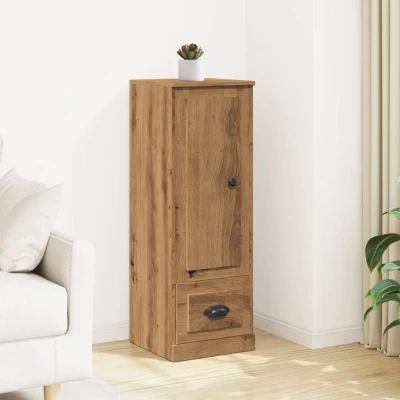 Afbeelding van vidaXL Hoge kast 36x35,5x103,5 cm bewerkt hout artisanaal eikenkleurig