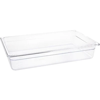 Afbeelding van Vogue polycarbonaat bak transparant GN 1/1 100mm
