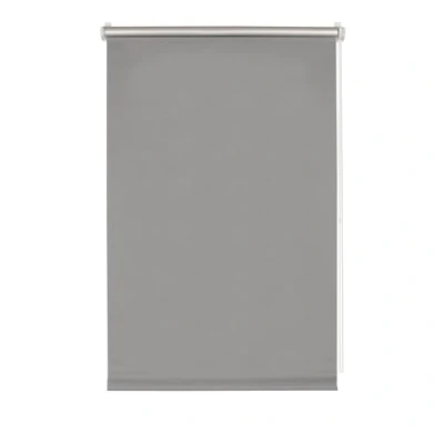 Afbeelding van GARDINIA Easyfix thermisch rolgordijn om te lijmen of klemmen, hoge reflectie, energiebesparend, montageset inbegrepen, maximale ondoorzichtig, grijs, 75 x 150 cm