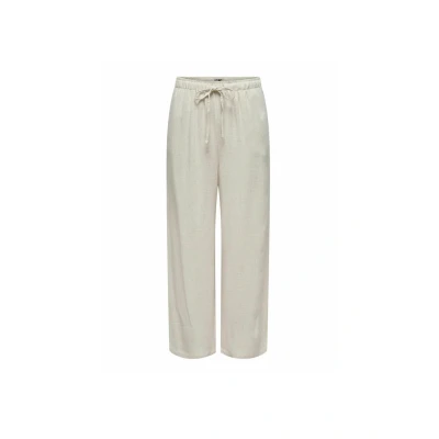 Afbeelding van Only Broek Onlsiesta Mw Pull up Linen Bl Pnt N 15322263 Moonbeam Dames Maat W30 X L32