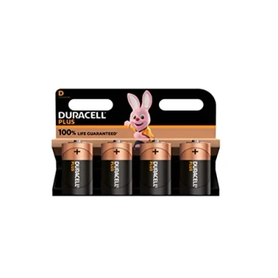Afbeelding van 4 x Duracell D Plus (1 blister met batterijen), batterijen (LR20/MN1300 zaklamp/mono)