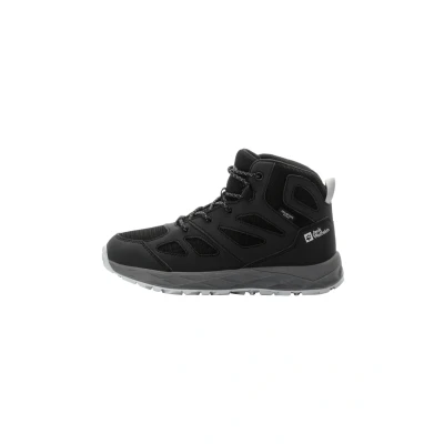 Afbeelding van Jack Wolfskin Woodland 2 Texapore MID Outdoorschoenen voor kinderen, Maat: 38, Phantom Kunststof/ textiel