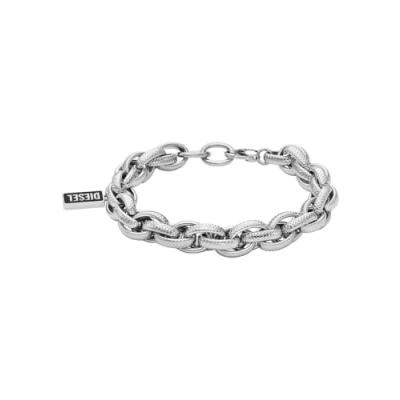 Afbeelding van Diesel, Armbanden, Armband STAAL, (21 cm, Roestvrij staal)