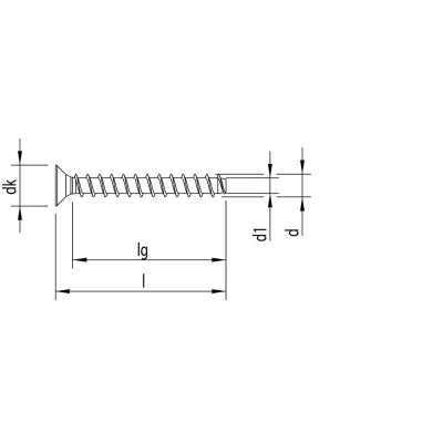 Afbeelding van Heco betonschroef [200 st] 5,0 x 60 T25 Multi Monti plus 54267