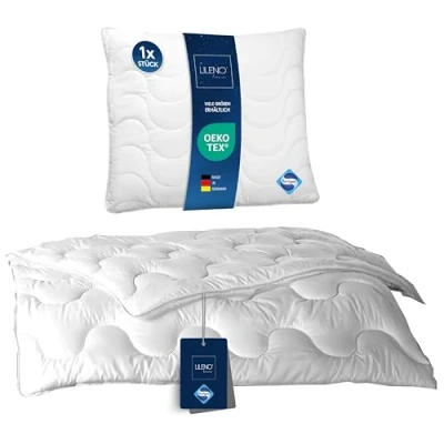 Afbeelding van LILENO HOME Kinderdekbed 135 x 200 cm met kussen dekbed voor het hele jaar 80 deken en antibacteriële behandeling wasbaar tot 95 C