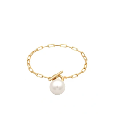 Afbeelding van Elli Basic LINK Armband goldcoloured, Dames, Maat: 18, Gold coloured
