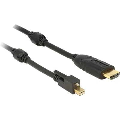 Afbeelding van Premium Mini DisplayPort 1.2 naar HDMI 1.4 actieve kabel (4K 30 Hz) / zwart 3 meter