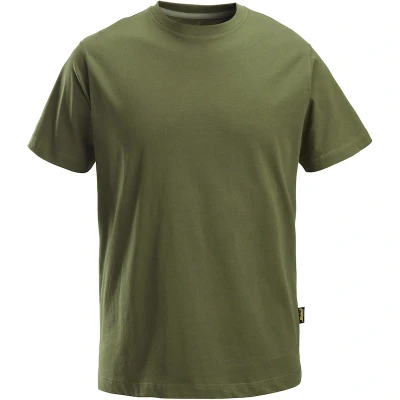 Afbeelding van Snickers 2502 Classic T shirt Khaki Groen/ XL