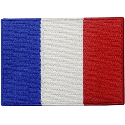 Afbeelding van Vlag van Frankrijk Frans geborduurd nationaal embleem om te strijken of op naaien patch