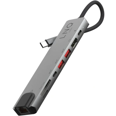 Afbeelding van Linq Hub Usb c 8 En 1 Multipoorten (lq48010)