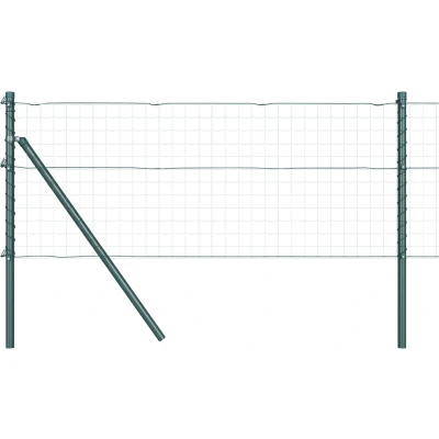 Afbeelding van vidaXL Funderingspalen 26 stuks Groen Ø32 mm 120 cm Gegalvaniseerd Staal