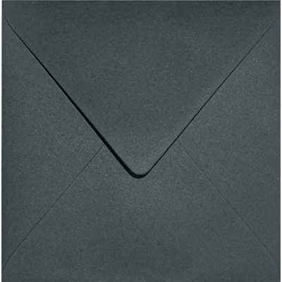 Afbeelding van Keaykolour Holly 100 x 153 mm zwarte woud groene vierkante enveloppen natte sluiting 120 g kleurrijke milieuvriendelijke voor verjaardagsuitnodigingen
