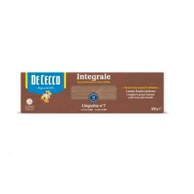 Image de de Cecco Linguine n 7 Integrali Lot 500 g pâtes à grains entiers