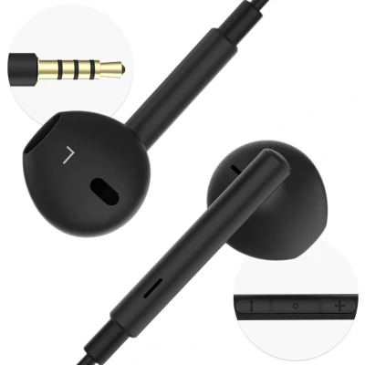 Afbeelding van iMoshion Oordopjes Oortjes met Draad en Microfoon Earbuds AUX / 3.5mm Jack aansluiting Zwart