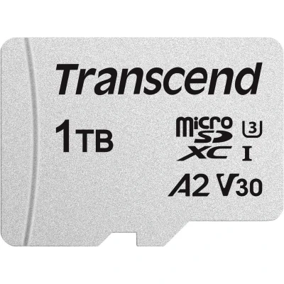 Afbeelding van Transcend TS1TUSD300S A microSD kaart Retail 1 TB UHS I, Class 10, v30 Video Speed Class, A1 Application Performance A2
