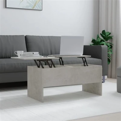 Afbeelding van vidaXL Salontafel 102x50,5x46,5 cm bewerkt hout betongrijs