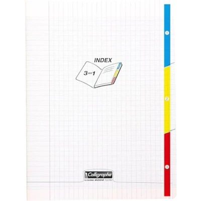 Image de Calligraphe Cahier 3 index 8000 POLYPRO, 170 x 220 mm