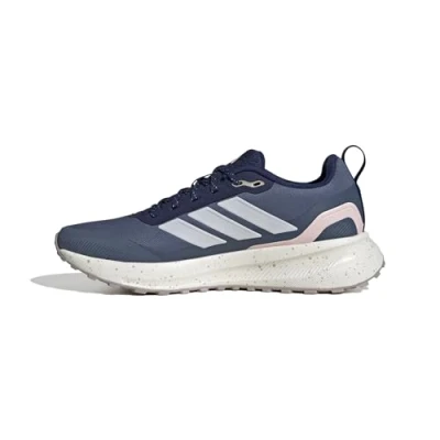 Afbeelding van adidas Performance Runfalcon 5 TR Trail hardloopschoenen, Dames, Maat: 37 1/3, Dark blue/footwear white/wonder taupe Textiel/ synthetisch