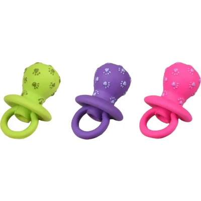 Afbeelding van Flamingo Hondenspeelgoed Latex Pret Tut Roze/Paars/Groen 12 x 7 cm
