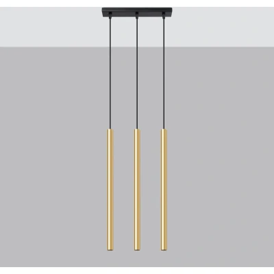Afbeelding van Hanglamp Pastelo 3 Lichts Goud Giga Meubel