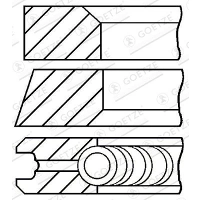 Afbeelding van Goetze Engine Zuigerveren 08 422307 00