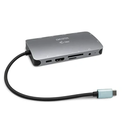 Afbeelding van Laptops: Laptop accessoires: Dicota USB C Portable 10 in 1 Docking Station HDMI/PD 100W