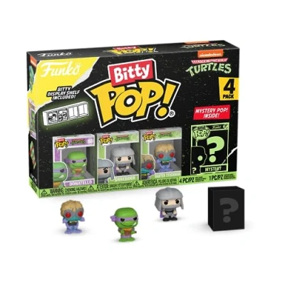 Image de Pack 4 figurines Funko Bitty Pop Teenage Mutant Ninja Turtle Donatello