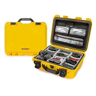 Afbeelding van Nanuk 920 case w/lid org./divider Yellow Pro Photo Kit