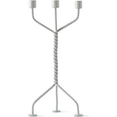 Afbeelding van Werkwaardige TWISTED KAARSHOLDER Light Grey