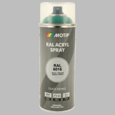 Afbeelding van Motip industrial acryllak hoogglans RAL 7031 blauwgrijs 400 ml.