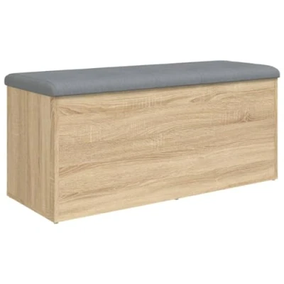Image de vidaXL Banc de rangement chêne sonoma 102x42x45 cm bois d&#039;ingénierie835056