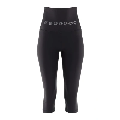 Afbeelding van Winshape 3/4 sportbroek Black chakras, Dames, Maat: XXL, chakras