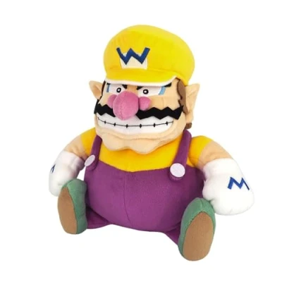 Afbeelding van Sanei Super Mario All Star Collection 25,4 cm Wario pluche, klein
