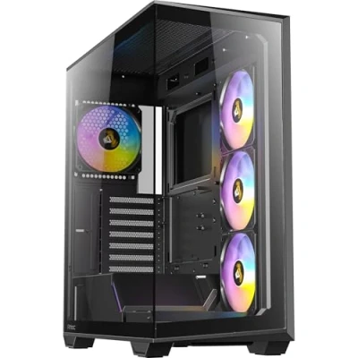 Afbeelding van Antec C3 ARGB Midi tower PC behuizing Zwart Zijvenster