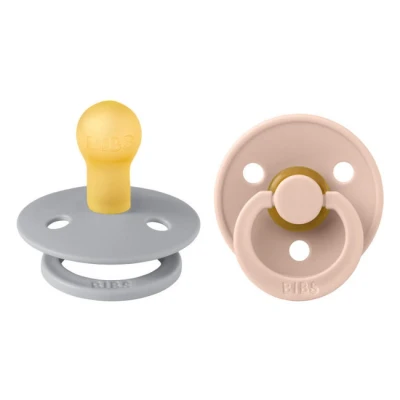 Afbeelding van BiBS Colour Pacifier Stage 2 Fopspeen 6+ maanden stuks Blush / Cloud