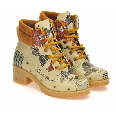 Afbeelding van GOBY Simply Beautiful Dames Boots Handmade en Vegan Elegant Stoer Maat 36