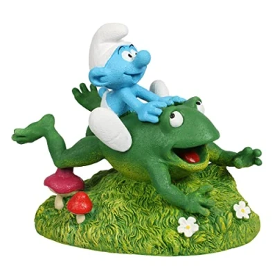 Afbeelding van Smurfs Aquadella Aquariumdecoratie Vissen Smurfen Bos Kikker 13x8,2x11,4cm Meerkleurig 1st