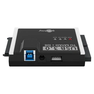 Afbeelding van Goobay USB 3.0 harde schijf adapter voor IDE en SATA (2.5&quot;, 3.5&quot;), Harddisk behuizing, Zwart, Grijs