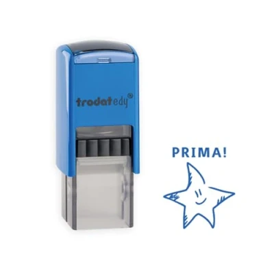 Afbeelding van Trodat Motiveringsstempel voor leraren Edy basisschool, prima, 20 x mm, blauwe print 163243