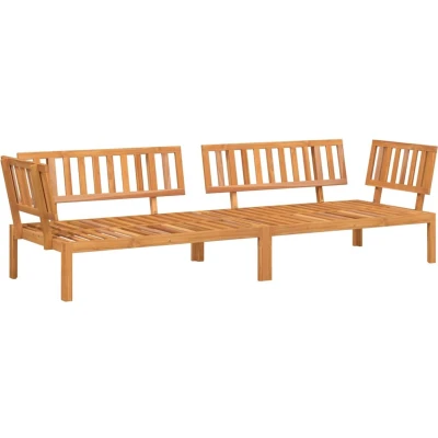 Afbeelding van vidaXL Tuinhoekbanken 2 st pallet massief acaciahout