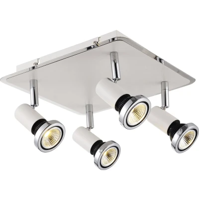 Afbeelding van XZIBIT spot 4xGU10 5W LED inc wit/chroom