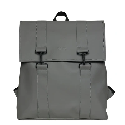 Afbeelding van Rains MSN Rugzak Met 13 Inch Laptopvak En Waterafstotende Coating Grijs