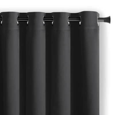 Afbeelding van AmeliaHome Blackout verduisteringsgordijn, 140 x 175 cm, zwart, 1 stuk
