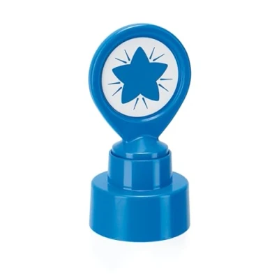 Afbeelding van COLOP Motiverende stempel blauwe ster 147164 beloningsstempel voor leraren