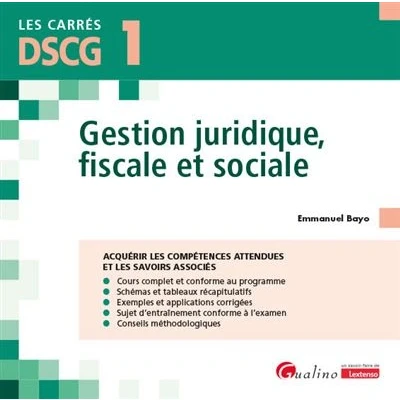 Image de DSCG 1 Gestion juridique, fiscale et sociale