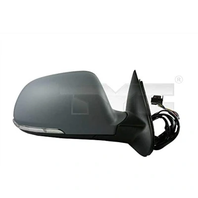 Afbeelding van Buitenspiegel Tyc 332 0040 Links Met grondlaag Bol vormig, voor elek. spiegelverstelling, Te verwarmen SKODA: Octavia II Hatchback, 2 Combi