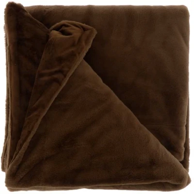 Afbeelding van Unique Living Plaid Klaas 150x200cm Brown