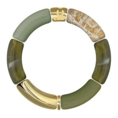 Afbeelding van ICE Jewellery Bella armband kaki donker groen mode donkergroen voor dames, Acryl, Acryl